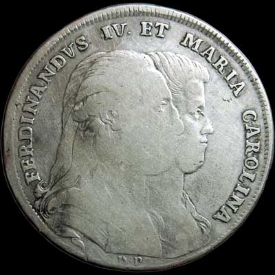 Obverse - Two Sicilies - 1 Piastra - 1791