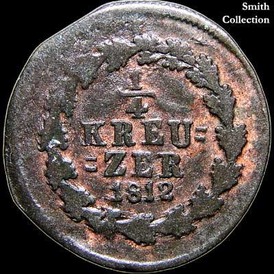 Reverse - Nassau-Weilbourg - 1/4 Kreuzer - 1812