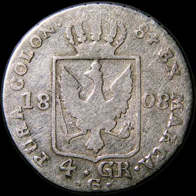Reverse - Prussia - 4 Groschen - 1808