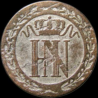 Obverse - Westphalia - 10 Centimes - 1812